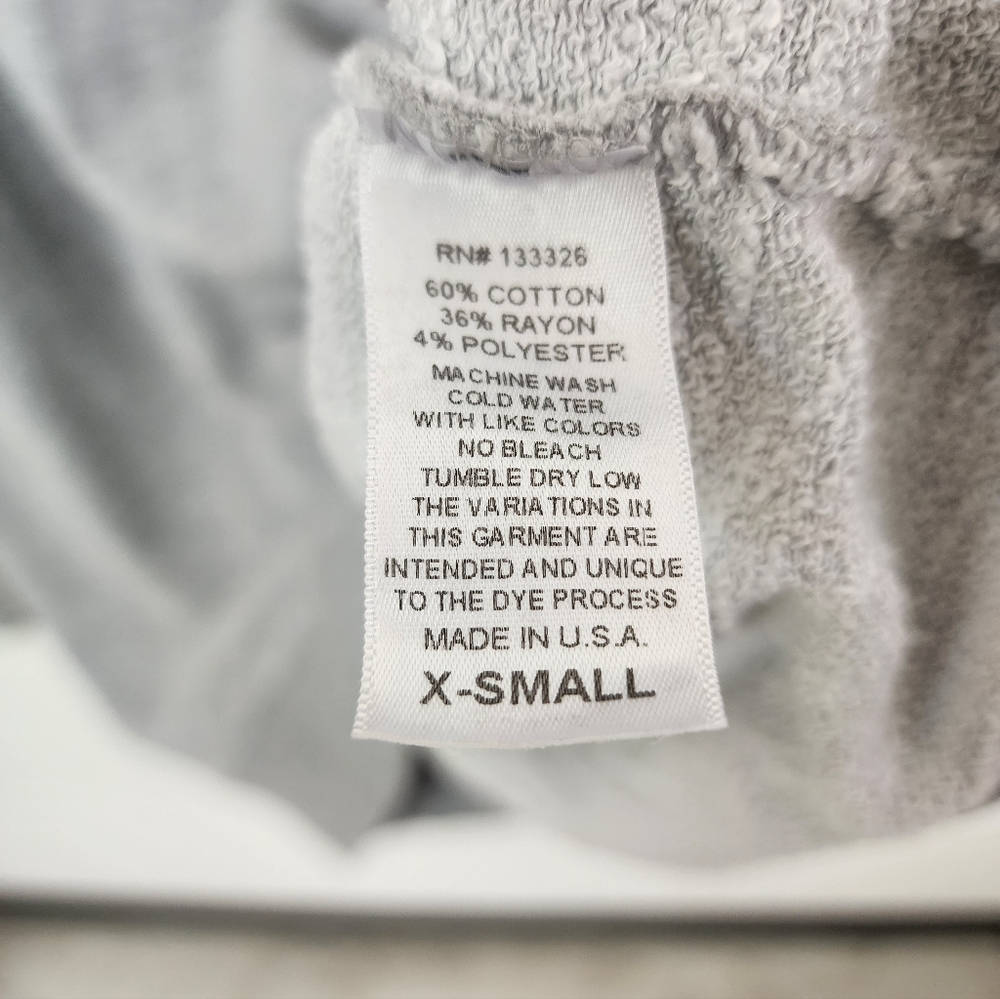 Free People x Retro Brand Gray Copenhagen Classic Crew Sweatshirt Sz XS - Picture 6 of 6
